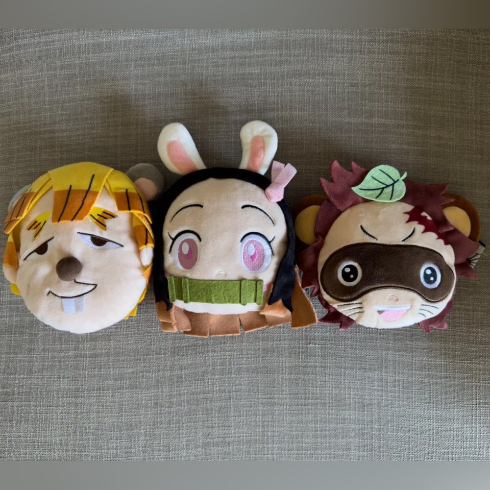 Demon Slayer Kimetsu no Yaiba Mugen Train Face Pouch Nezuko Tanjiro Zenitsu